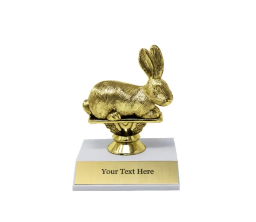discover the ultimate rabbit trophy for wildlife enthusiasts and hunters alike. this exquisite trophy showcases the beauty and character of the treasured rabbit, making it a perfect addition to any collection or decor.