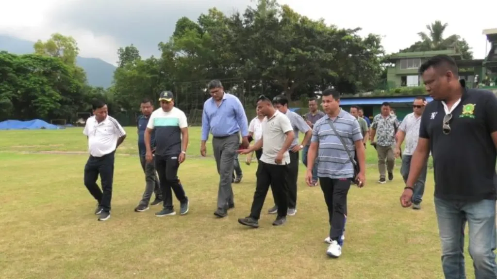 the bcci conducts a thorough inspection of the cricket ground to ensure top-notch playing conditions and safety standards for upcoming matches, promoting the essence of the sport.