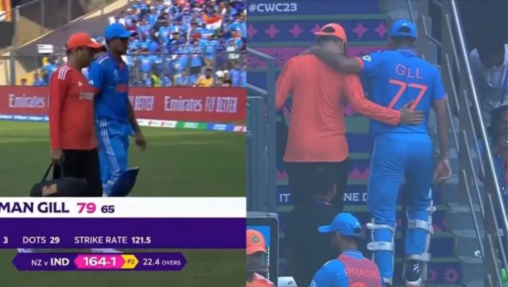captain shubman gill retired hurt during the kolkata test, impacting the match as he had to leave the field due to injury.