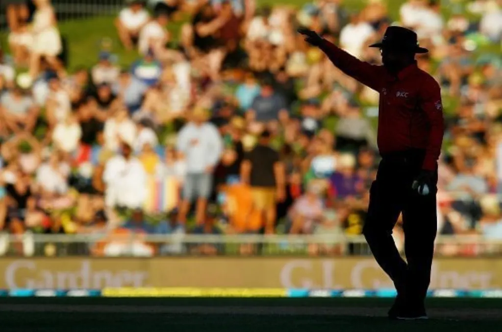 cricket match canceled due to lightning for player safety and weather conditions.