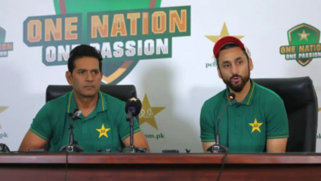 pakistani cricket team announced with salman aga as captain, babar azam making a return, and six players debuting in the squad.